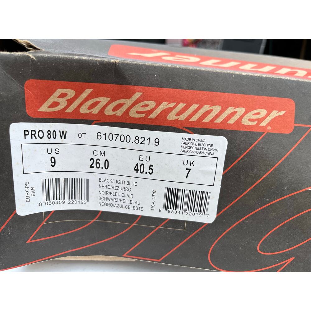 Women’s 9 - Rollerblades - Bladerunner Pro 80 - Black with Blue - Picture 5 of 6